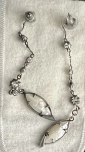 Kendra Scott Lane Shoulder Duster Ear Jackets Crackle white. earrings long - Picture 1 of 5