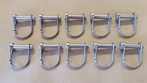 Lote de 10 pasadores de enganche de acero inoxidable de alta calidad 3/8"" de diámetro 1-1/2"" de separación - Imagen 1 de 2
