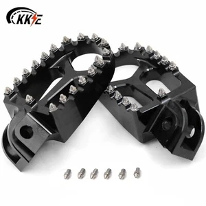KKE Foot Pegs Footrests Fit KTM EXC F SX SXF XCF XCW 125 250 350 1998-2015 Black - Picture 1 of 12