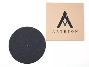 Black Cork Felt Turntable Record Mat Vinyl 4mm PatheWings LP Audiophile GERMANY - Picture 1 of 3