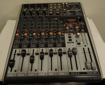 Behringer Xenyx X1204USB 12 Channel Analog Mixer w/ Phantom Power & Compressor - Image 1 of 4