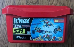 K'NEX Super Value Tub 521 pc Construction Building Set, Pre-Owned, Incomplete - Picture 1 of 4
