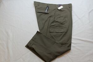 ROUNDTREE & YORKE WASHED UTILITY CARGO PANTS MENS DUSTY BROWN SIZE 44X29 NWT