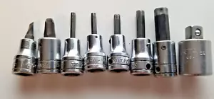 SNAP ON 5 PCS HEX BIT SOCKETS FA SERIES, PHILLIPS ,SK SLOTTED, SPARTA 1/2 - 3/8 - Foto 1 di 9