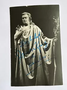 Autografo JAMES KING (†2005)-Tenore USA-Cantante d'Opera-firmato 1977-come Bacco - Foto 1 di 2