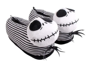 Novelty Jack Skellington Slippers Nightmare Before Christmas Slip On House Shoes - Picture 1 of 17