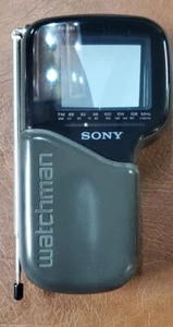 Sony Watchman FD-285 Portable Black White TV FD285 read description. - Picture 1 of 7