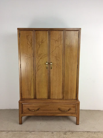 Mid Century Modern Tall Armoire by Davis Furniture Cover