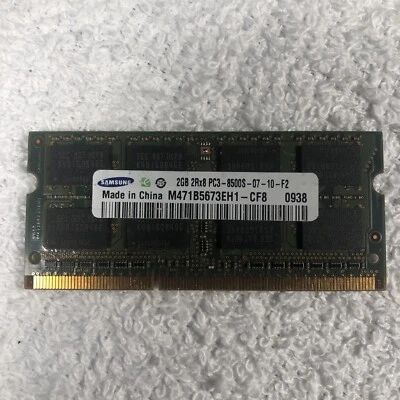 Memory Samsung 2GB DDR3 2Rx8 PC3-8500S M471B5673EH1-CF8 Laptop RAM - Image 1 of 2