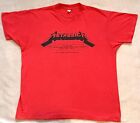 Metallica 1992 "Black Album" Vintage Tour Concert CREW T-Shirt Fargo Event Shirt