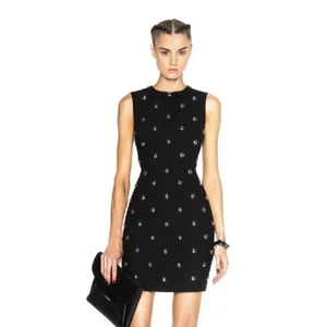 995 $ NEU ALEXANDER WANG REVOLVE SCHWARZES MINIKLEID MIT NIETEN 4 - Bild 1 von 8