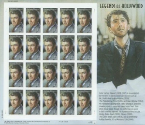 United States 41¢ Hollywood Legend James Stewart Stamps #4197 MNH Full Sheet - Picture 1 of 1