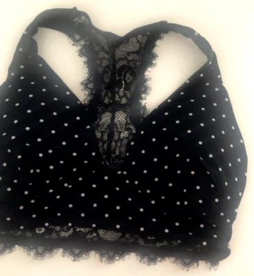 Sujetador Bralette de Ocio Talla S Azul Marino Punto MAURICES Confort ESPALDA DEPORTIVA ENCAJE INALÁMBRICO Foto 1 de 4