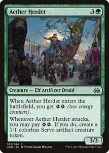 AETHER HERDER X 4 N/M- AETHER REVOLT MAGIC THE GATHERING - Picture 1 of 1
