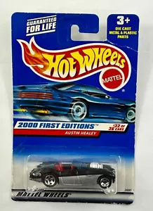 2000 Hot Wheels First Editions Austin Healey Silver/Black Collector #92   T8* - Picture 1 of 2