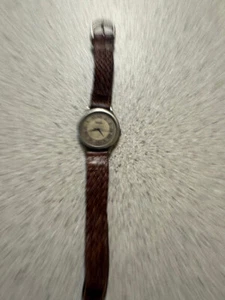 Vintage Fossil WORLD MENS Watch BROWN GOLD DIAL. - Picture 1 of 4