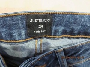 JUST BLACK JEANS--SIZE  24--DARK BLUE--#T 7-11 - Picture 1 of 21