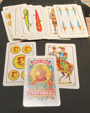 1980 Heraclio Fournier Red Naipe Espanol Iberia Airline  Playing Cards Free Ship