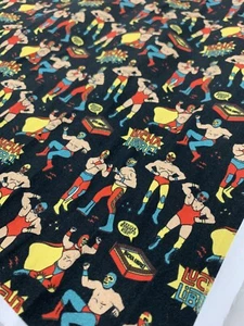 MEXIKANISCHER Luchador Fat Quarter 100% Baumwolle STOFF - Bild 1 von 4