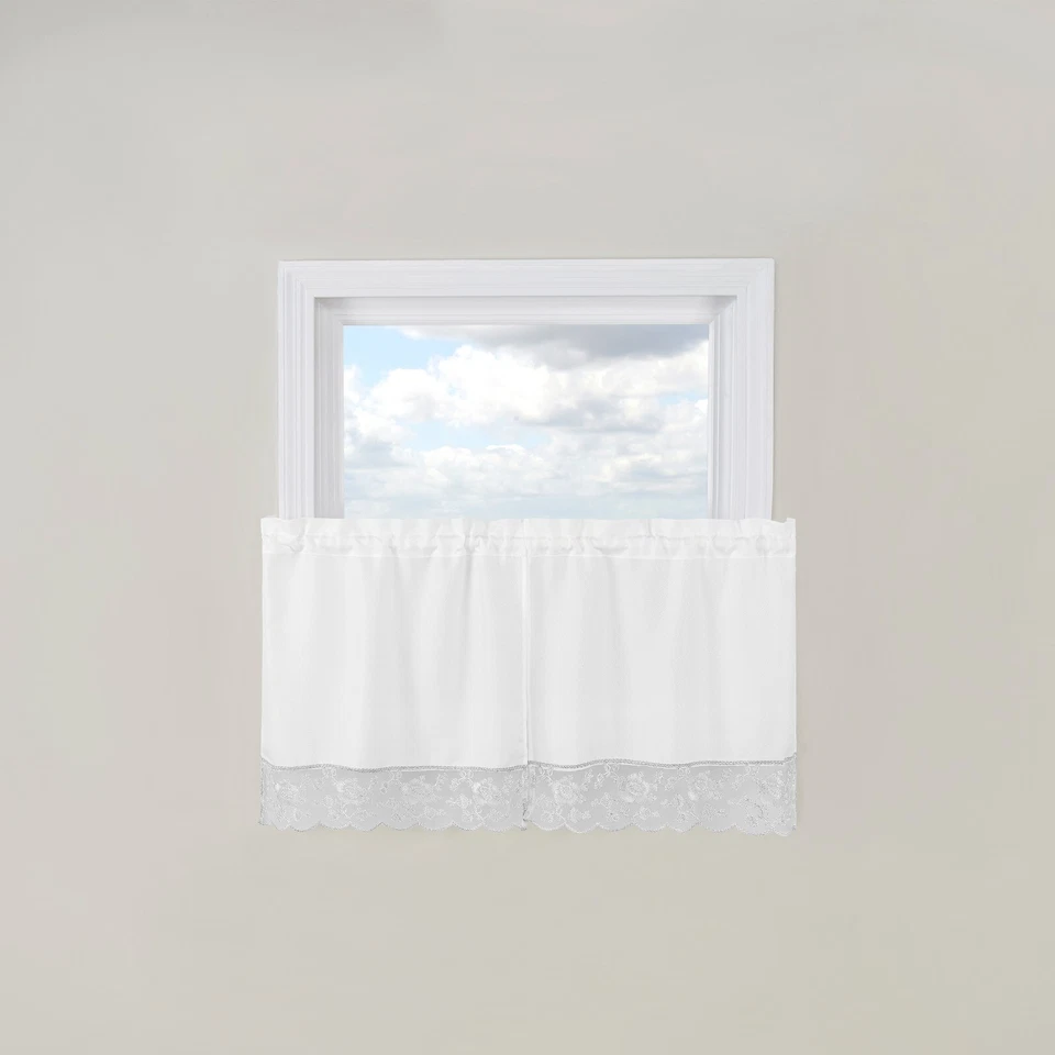 Colección Cortina de Cocina Maribel con Banda Bordada Foto 1 de 2