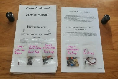 Scott 440A Amp condensador restauración recap reparación servicio reconstrucción kit reparación reparación reparación Foto 1 de 4