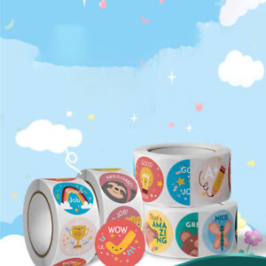 500pcs/set Round Cartoon Toys Animal stickers for kids Teacher Reward Stic'K S❤B