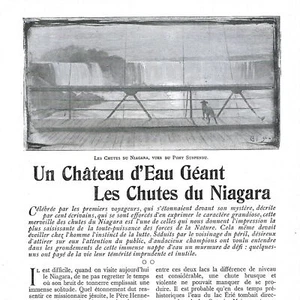 Un château d'eau géant - les chutes du Niagara - Article de presse 1901 - Picture 1 of 4
