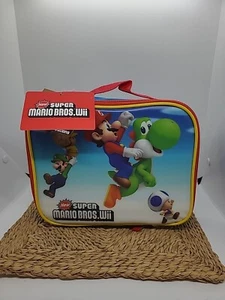 Super Mario Brotdose Neu Thermo YOSHI Lunchbox Tasche Neu mit Etikett Luigi Mario Bros Wii - Bild 1 von 5