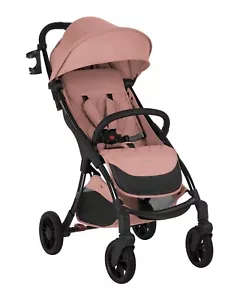 Kikkaboo Cloe Baby Stroller Pushchair Cabin-Approved Rubber Tires - Pink - Picture 1 of 9
