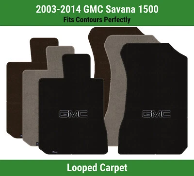 Alfombrillas delanteras Lloyd Classic Loop para GMC Savana 1500 '03-14 con GMC 1 negro Foto 1 de 4