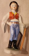 Herend Hungary Porcelain 5569 Hand Painted Boy with Ax Wanderer VINTAGE SWEET 