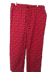 EUC Vineyard Vines Red Christmas Pajamas Lounge Pants Size Women's Large - Picture 1 of 6