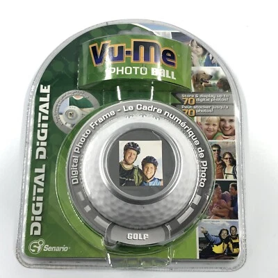 Vu-Me Photo Golf Ball Digital Photo Frame Store & Display 70 photos NIP - Image 1 of 3