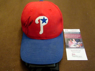 JIM THOME PHIL PHILLIES HOF SIGNED AUTO PHILLIES BASEBALL ACADEMY CAP HAT JSA - Image 1 of 4