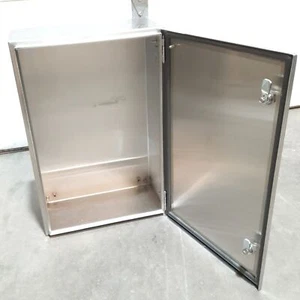 Rittal WM241608N4 8017621 Stainless Enclosure, 600mm x 400mm x 210mm, NEMA 4X - Picture 1 of 5