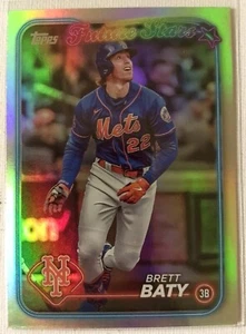 2024 Topps Series 2 Brett Baty #690 Rainbow Foil Mets - Picture 1 of 2