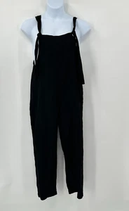 Black Tie Jumper Large Overalls Grunge Minimalist Street Style Tomboy Casual New - Picture 1 of 10