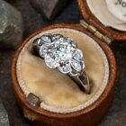 2Ct Vintage Diamond Circa Antique Art Deco Engagement Ring 14k White Gold Over