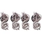 4 Pcs Hip Hop Earrings Studs Jewelry for Men Mens Man and Women Vintage