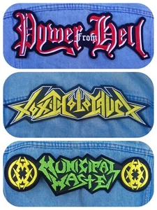 Toxic Holocaust Municipal Waste Power from Hell logo back patch thrash metal - Picture 1 of 4