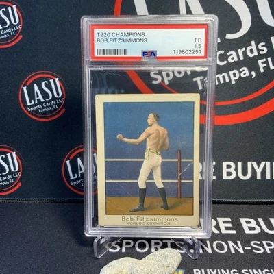 1910 T220 World's Champion Mecca Boxing Bob Fitzsimmons PSA 1.5 - Image 1 of 2