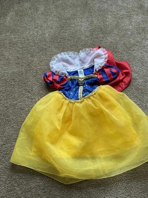 Disfraz Infantil Disney Deluxe BLANCANIEVES Tienda/Parque 4 VESTIDO con CAPA Brillante Manzana Foto 1 de 3