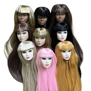 Weiße normale braune Haut Puppenkopf  für 11,5 Zoll BJD Puppenkörper - Picture 1 of 22