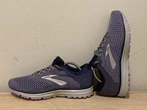 Brooks Revel 2 Navy Purple Running Shoes Lace Up 1202811B471 Women's 11 - Picture 1 of 7