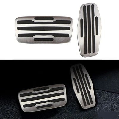 STEEL AT GAS BRAKE PEDAL COVER KIT FOR CHEVY TAHOE SUBURBAN 2021-2024 - Image 1 of 4