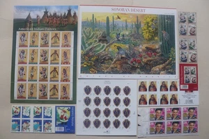 United States Stamp Sheets x 7 American Indian Sonoran Desert Holiday 1993-2005 - Picture 1 of 8