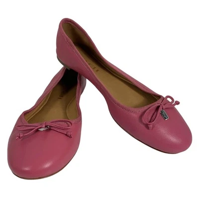 Pisos de ballet COACH Flatiron A01667 rosa rojo con dije nuevos sin caja para mujer talla 5,5B Foto 1 de 4