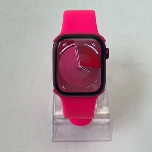 Desbloqueado Apple Watch Serie 7 41MM Producto Rojo Aluminio MKHD3LL/A [ARAÑAZOS] - Imagen 1 de 17