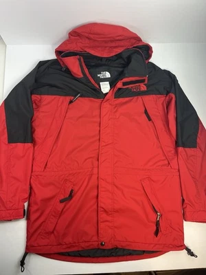 Vintage North Face Mountain Light Jacket Packable Men's Medium Red & Black 1990s - Image 1 of 4