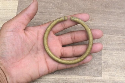 Pulsera brazalete vikingo vintage bronce latón cabeza bestia mítica para hombres mujeres regalo Foto 1 de 4